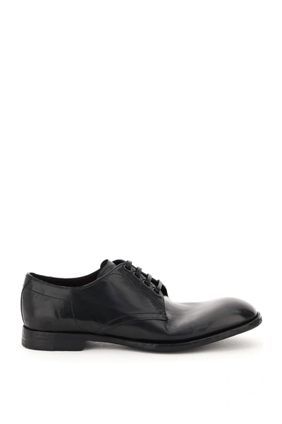 Shop Dolce & Gabbana Michelangelo Vintage Lace-ups In Nero (black)