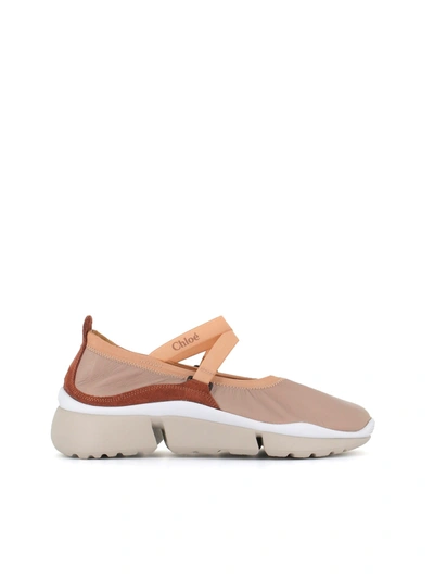 Shop Chloé Chloè Ballerina Sonnie In Nude