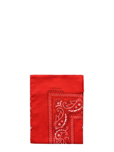 Shop Philosophy Di Lorenzo Serafini Bandana Scarf In Rosso