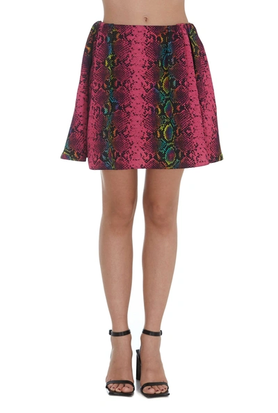 Shop Versace Skirt In Fuchsia