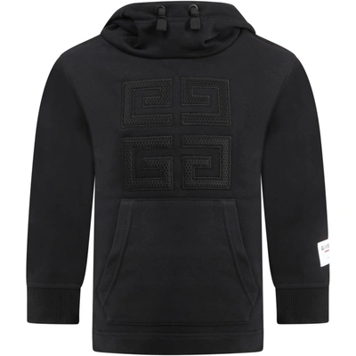 Shop Givenchy Black Sweatshirt For Kids With 4g