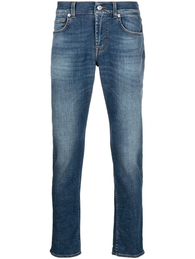 Shop 7 For All Mankind Slimmy Tapered Jeans In Blue