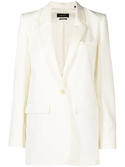 Shop Isabel Marant Single-breasted Blazer In White