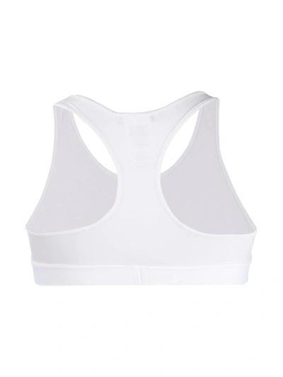 Msgm Elasticated Trim Bra In White