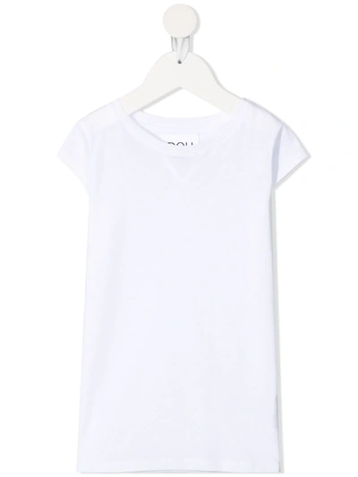 Shop Douuod Short-sleeved Cotton T-shirt In White