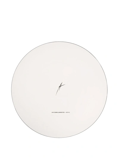 Ann Deumelemeester X Serax Shadow-paint Porcelain Pair Of Plates In White