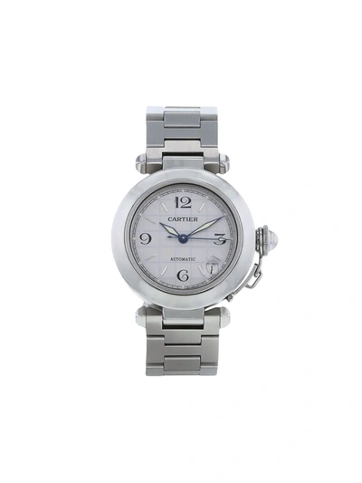 Pre-owned Cartier 2000  Pasha 35mm In Grey