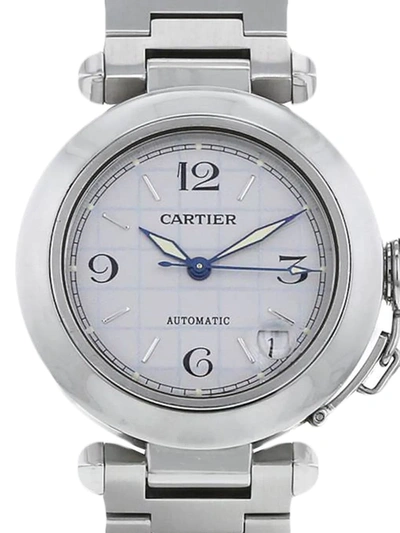 Pre-owned Cartier 2000  Pasha 35mm In Grey