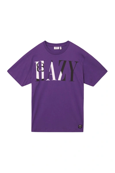 Shop Wesc Mason Hazy T-shirt In Til.purple