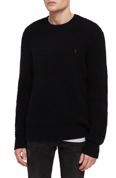 Shop Allsaints Raynes Regular Fit Crew Sweater In Ink Navy