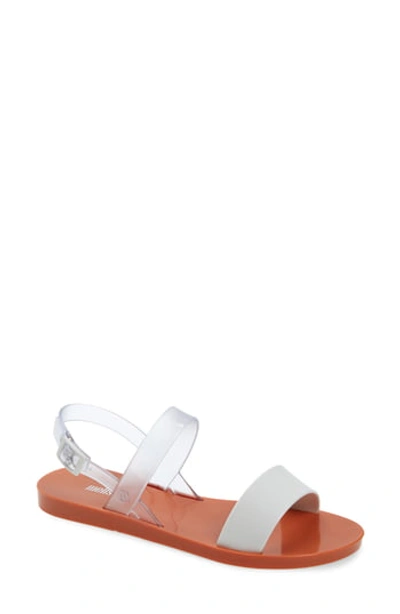 Shop Melissa Lip Adjustable Sandal In White Clea