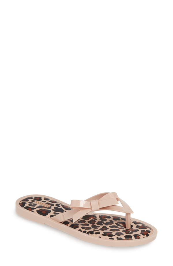 melissa flip flops with bow