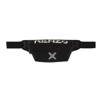 Shop Kenzo Black Sport Logo Bum Bag