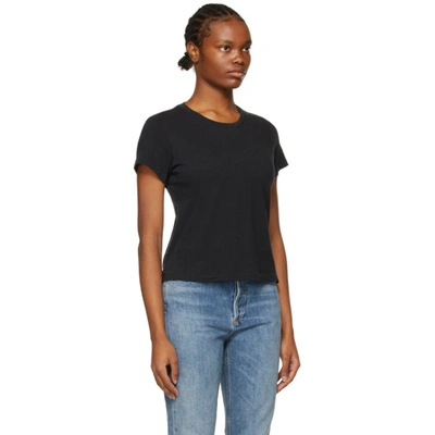 Shop Agolde Black Linda Boxy T-shirt In Nocturne