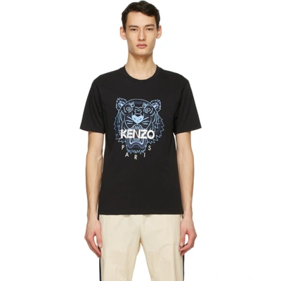 Shop Kenzo Black Tiger T-shirt In 99 - Black