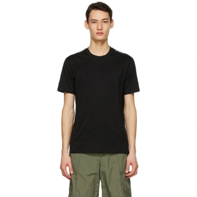 Shop Givenchy Black Logo Trim T-shirt