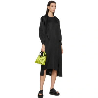 Shop Issey Miyake Black Light Mannish Long Dress In 15-black