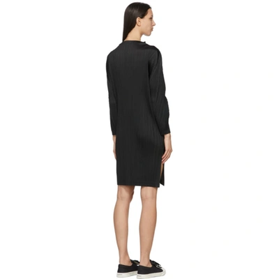 Shop Issey Miyake Black Monthly Colors January Tunic Dress In 15-black