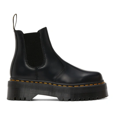 Shop Dr. Martens' Black 2976 Quad Chelsea Boots