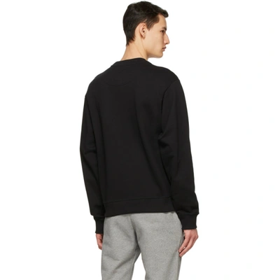 Shop Kenzo Black Velvet Tiger Sweatshirt