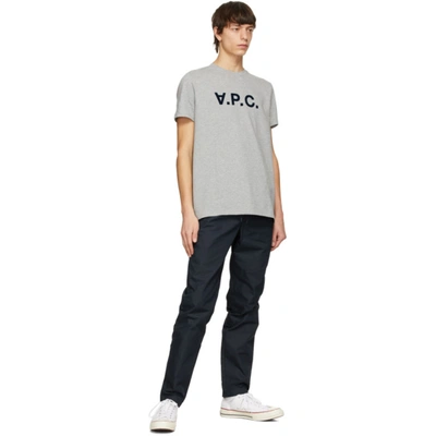 Shop Apc Grey Vpc T-shirt In Plb Hthrgry