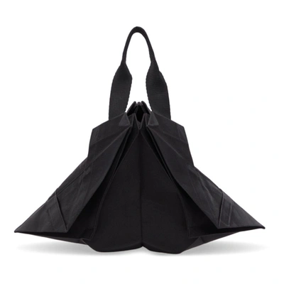 Shop 132 5. Issey Miyake Black Luster Standard No. 4 Bag In 18 Blacklus