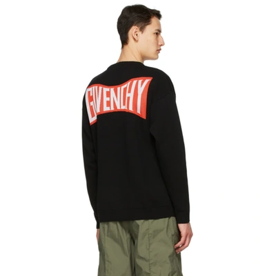 Shop Givenchy Black Jacquard Car Sweater In 001 Black