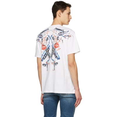 Shop Givenchy White Neon Lights T-shirt In 100 White