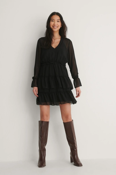 Shop Trendyol Mesh Mini Dress Black