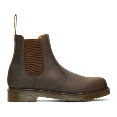 Shop Dr. Martens' Brown 2976 Chelsea Boots In Gaucho