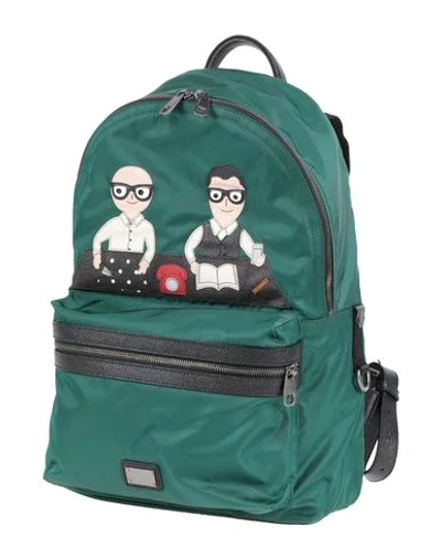 Shop Dolce & Gabbana Backpacks & Fanny Packs In Green