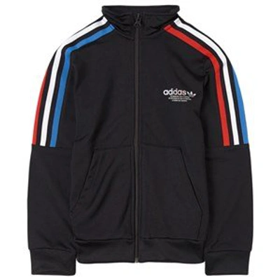 Shop Adidas Originals Black Logo Track Jacket