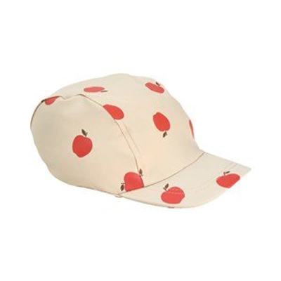 Shop Kuling Red Apple Riga Recycled Rain Cap In Cream