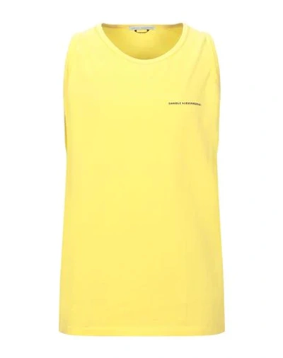 Shop Daniele Alessandrini T-shirts In Yellow