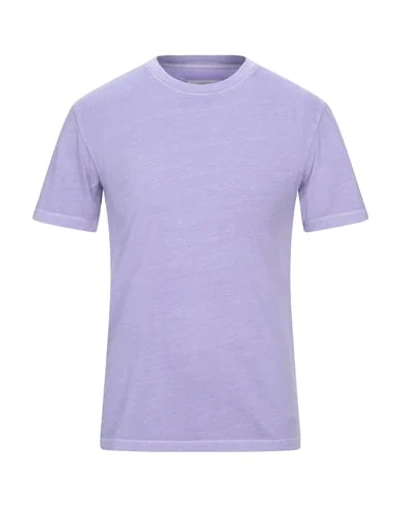 Shop Maison Margiela T-shirts In Lilac