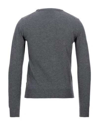Brooksfield Man Sweater Lead Size 50 Virgin Wool In Lead