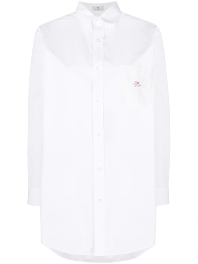 Shop Etro Camicia In White