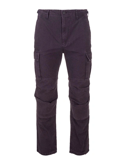 Shop Balenciaga Cargo Trousers In Blue