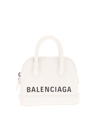 Shop Balenciaga Ville Mini Bag In White