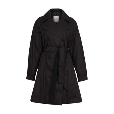 Shop Moncler Meboula Trench Coat In Black