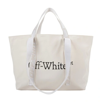 Shop Off-white Commercial Tote Bag In White Black