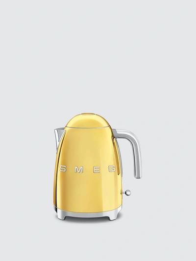 Shop Smeg Electric Kettle In Gold