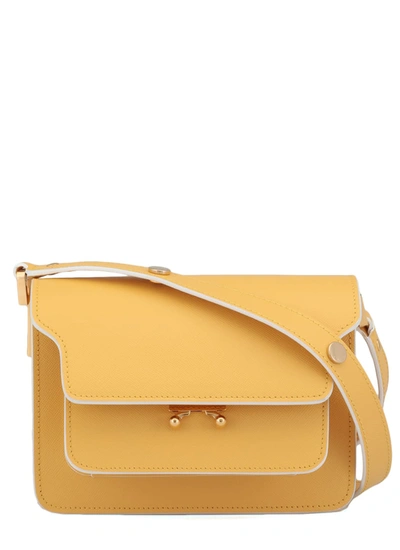 Shop Marni Trunk Bag In Yellow