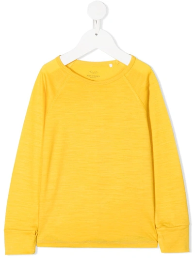 Knot Merino Knit Sweatshirt In Yellow