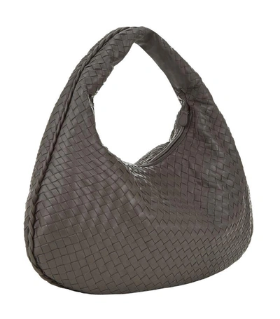 Shop Bottega Veneta Medium Intrecciato Veneta Hobo Bag In New Light Grey