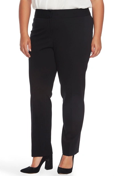 Shop Vince Camuto Stretch Trousers In Rich Black