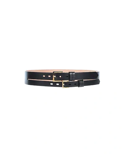 Shop Tom Ford Woman Belt Black Size 32 Calfskin, Brass