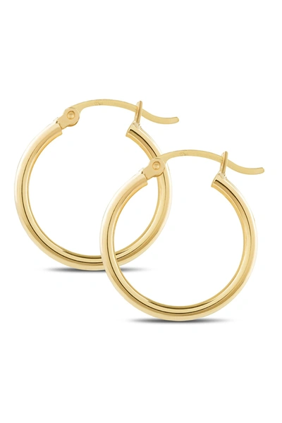 Shop Central Park Jewelry 18mm Hoop Earrings In Yellow
