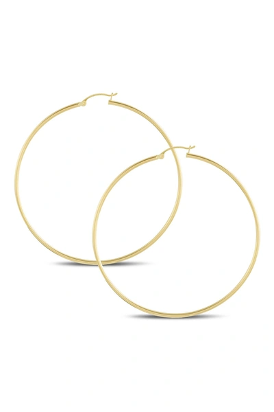 Shop Central Park Jewelry 65mm Hoop Earrings In Yellow