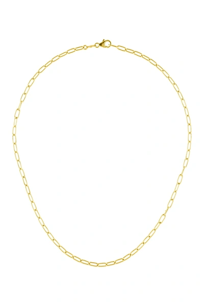 Shop Adornia Fine 14k Yellow Gold 18" Paperclip Chain Necklace